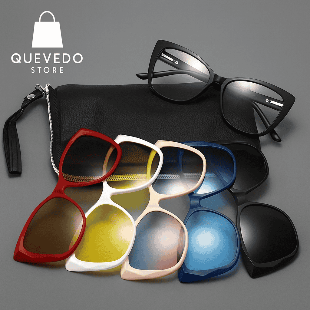Gafas 6 en 1 con Estuche Compacto: Listas para Viajar