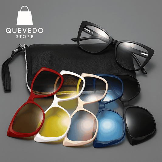 Gafas 6 en 1 con Estuche Compacto: Listas para Viajar