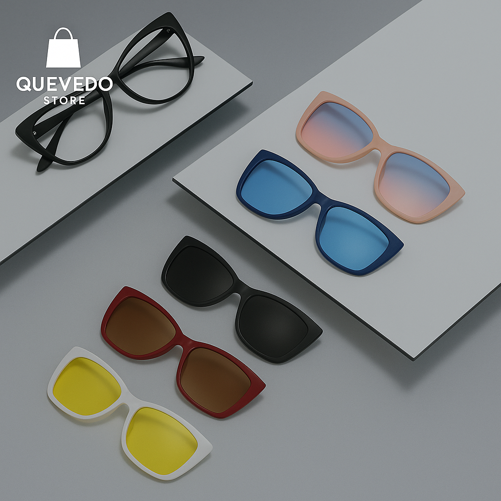 Gafas 6 en 1 con Estuche Compacto: Listas para Viajar