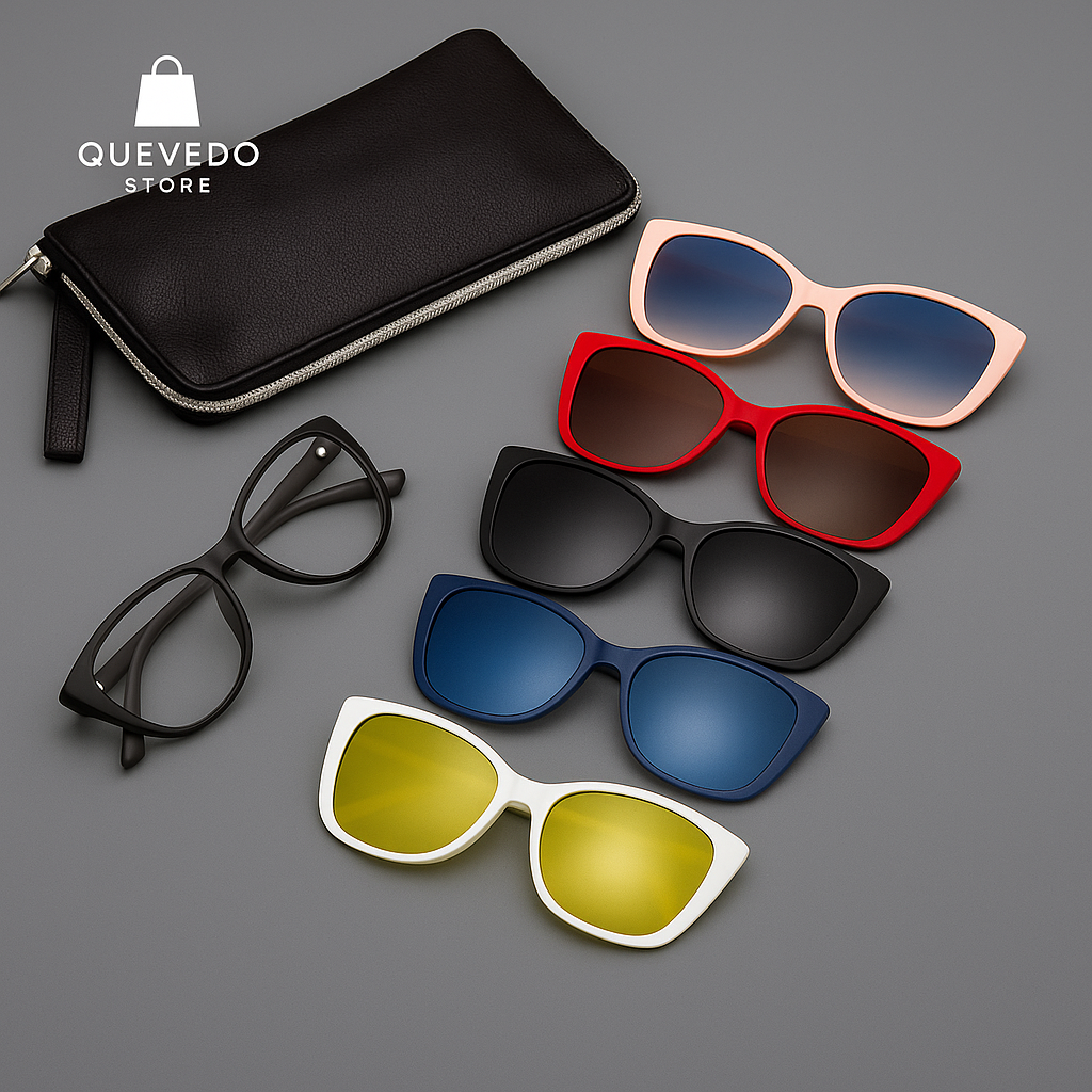 Gafas 6 en 1 con Estuche Compacto: Listas para Viajar